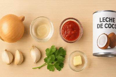 🥥Salsa Casera de Coco🥥 recién hecha lista para servir 🍽️🥥